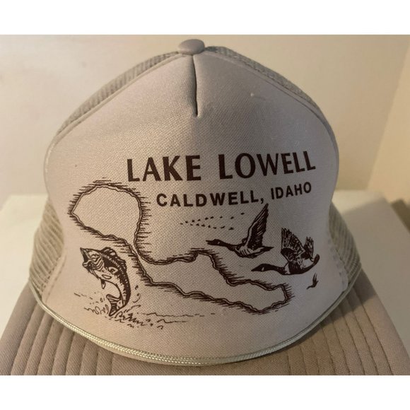 Vintage Idaho Lake Lowell Truckers Mesh Hat - Picture 2 of 10